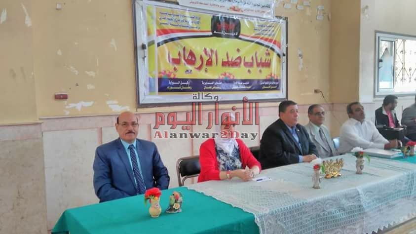 برلمان الشباب يقيم ندوة شباب ضد الارهاب بقرية ميت طاهر