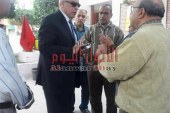 عجلان خلال زيارة لمدارس غرب شبرا الطلاب امانه في ايدينا