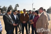 محافظ الفيوم يتفقد أعمال تطوير ورفع كفاءة طريق القاهرة/ الفيوم بمنطقة كوم أوشيم
